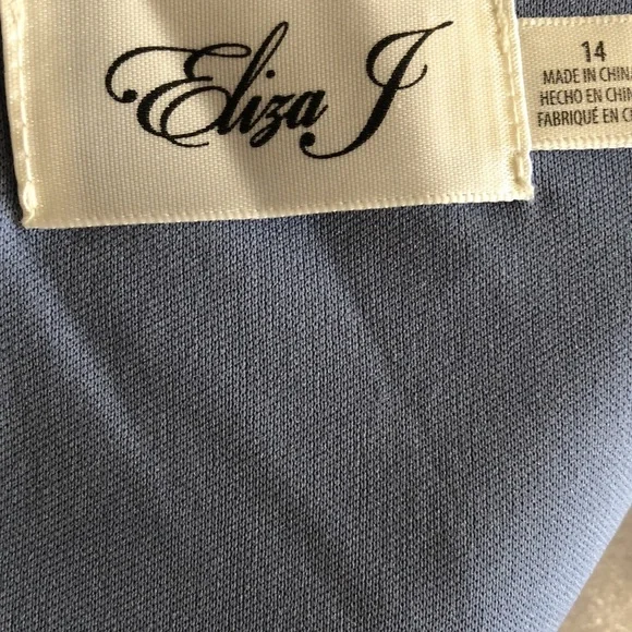 Eliza J slate blue dress Sz 14 New with tags - Picture 2 of 8